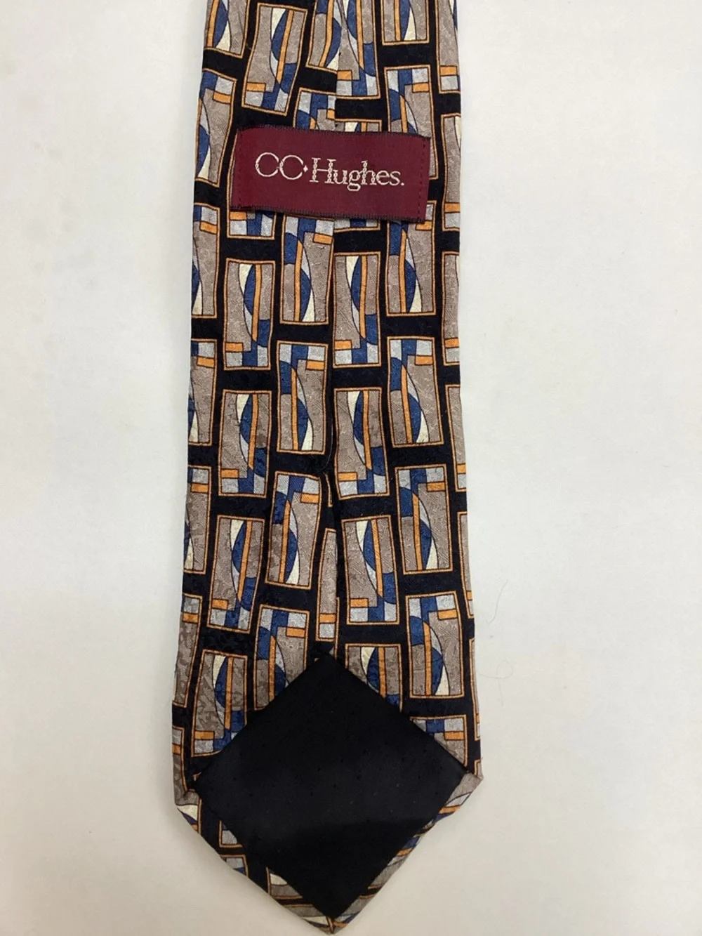 CC Hughes 100% Silk Made In Italy Neck Tie Abstract Nautical‎ Sailboat Geometric